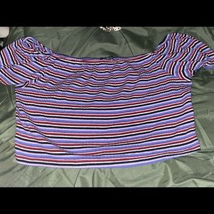 Wild Fable striped crop top